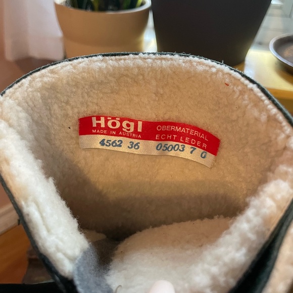 Amazing Vintage 'Hogl' Austrian Hunter Green Suede Mid Calf Booties - Picture 5 of 14